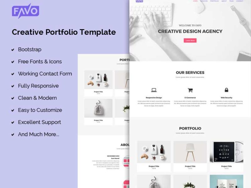 favo - Creative Portfolio Template