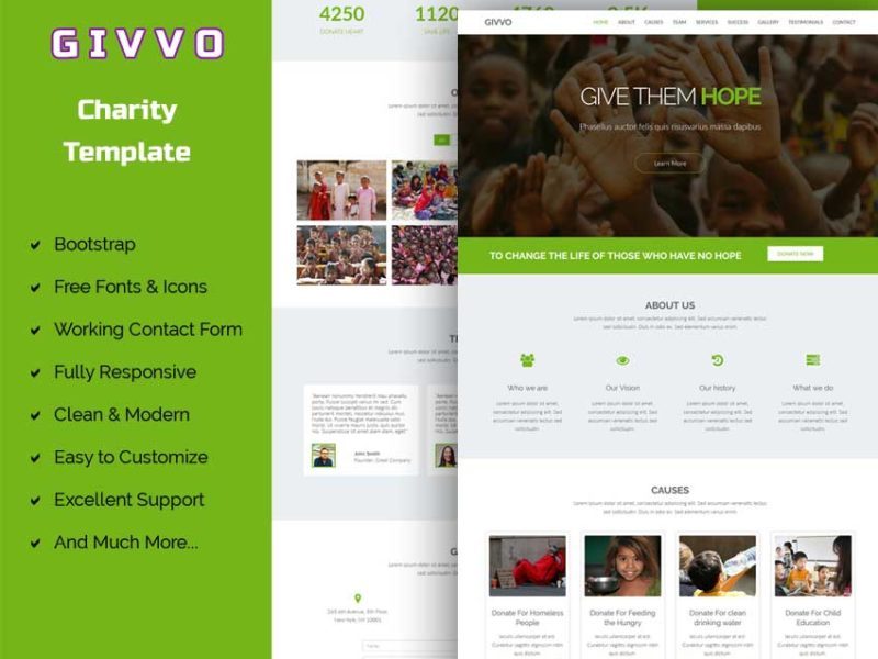 Givvo - Charity Website Template