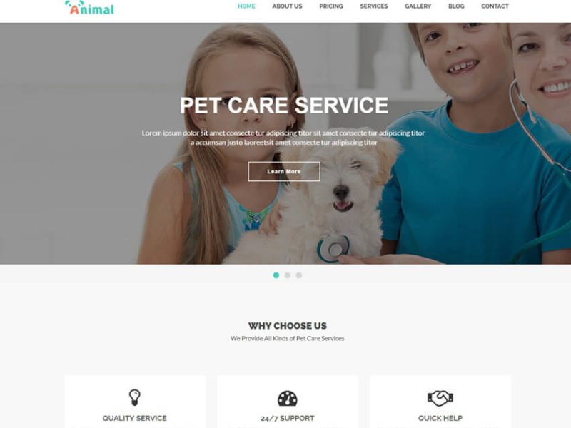 Animal - Pet Care HTML5 Template