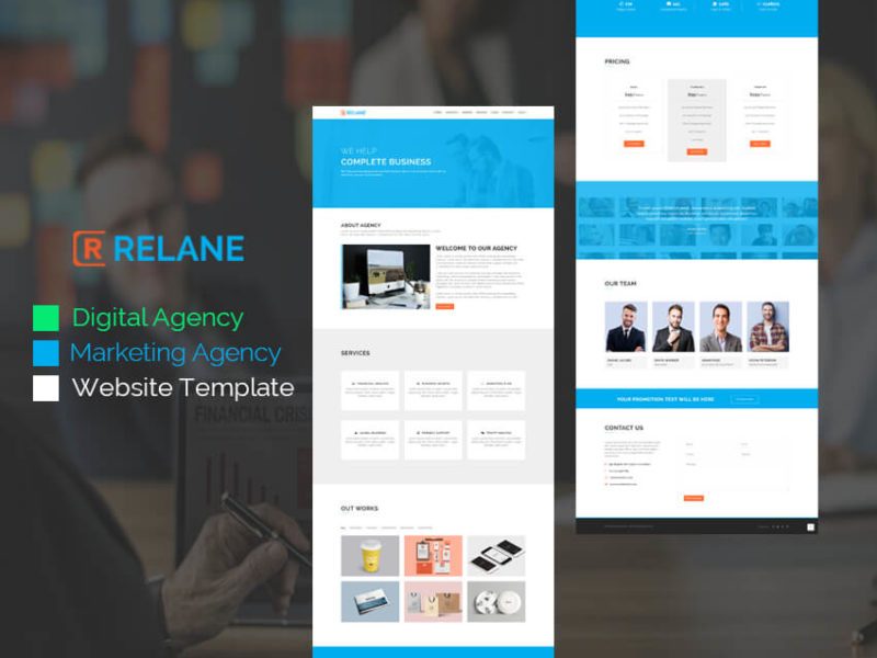 Relane - Marketing Agency Website Template