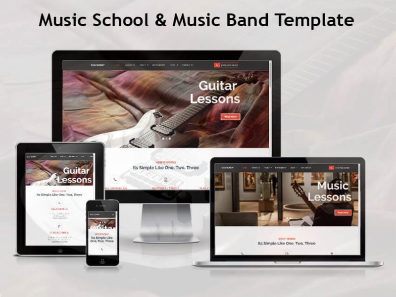 Soundbop - Music School & Music Band Template