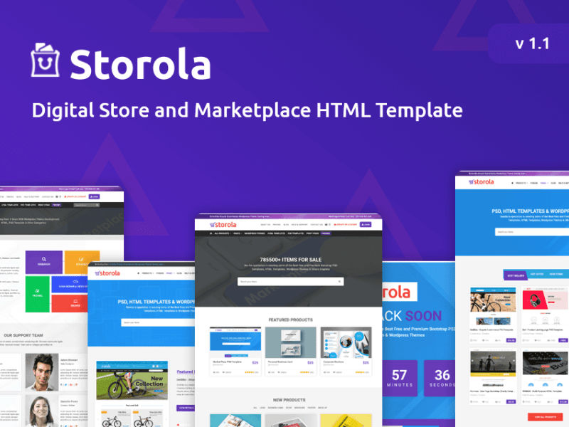 Storola - Digital Store and Marketplace HTML Template